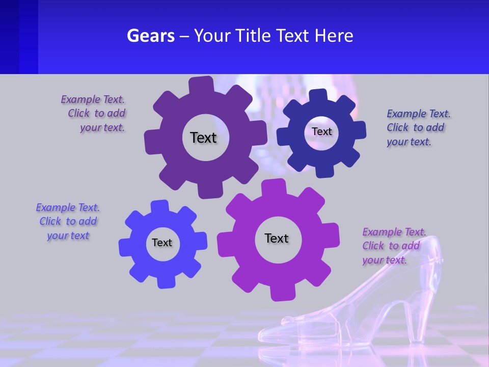 Slipper Cinderella Party PowerPoint Template