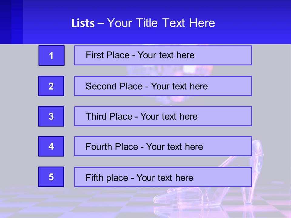 Slipper Cinderella Party PowerPoint Template