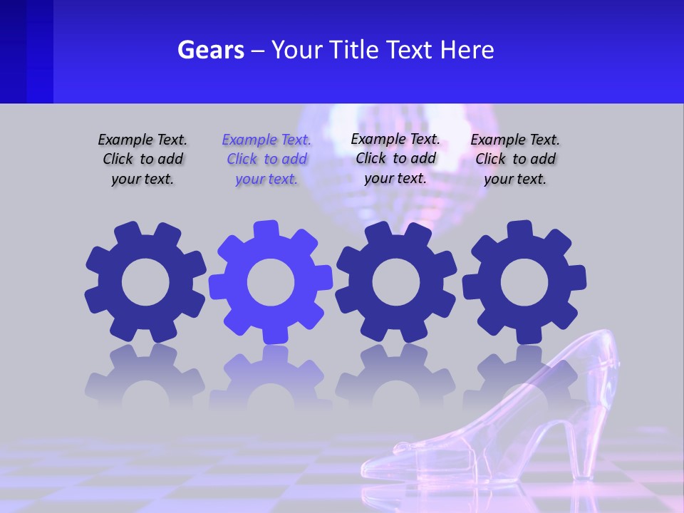 Slipper Cinderella Party PowerPoint Template