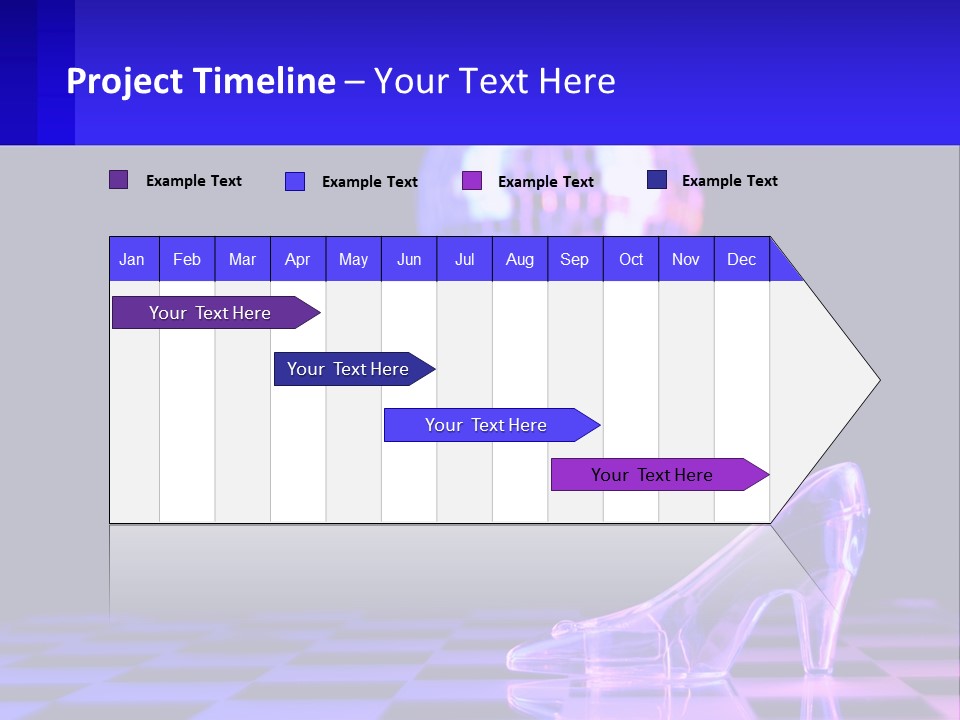 Slipper Cinderella Party PowerPoint Template