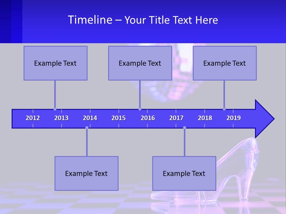 Slipper Cinderella Party PowerPoint Template