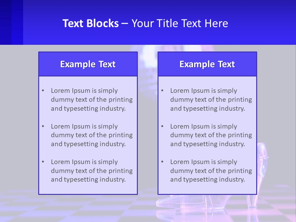 Slipper Cinderella Party PowerPoint Template