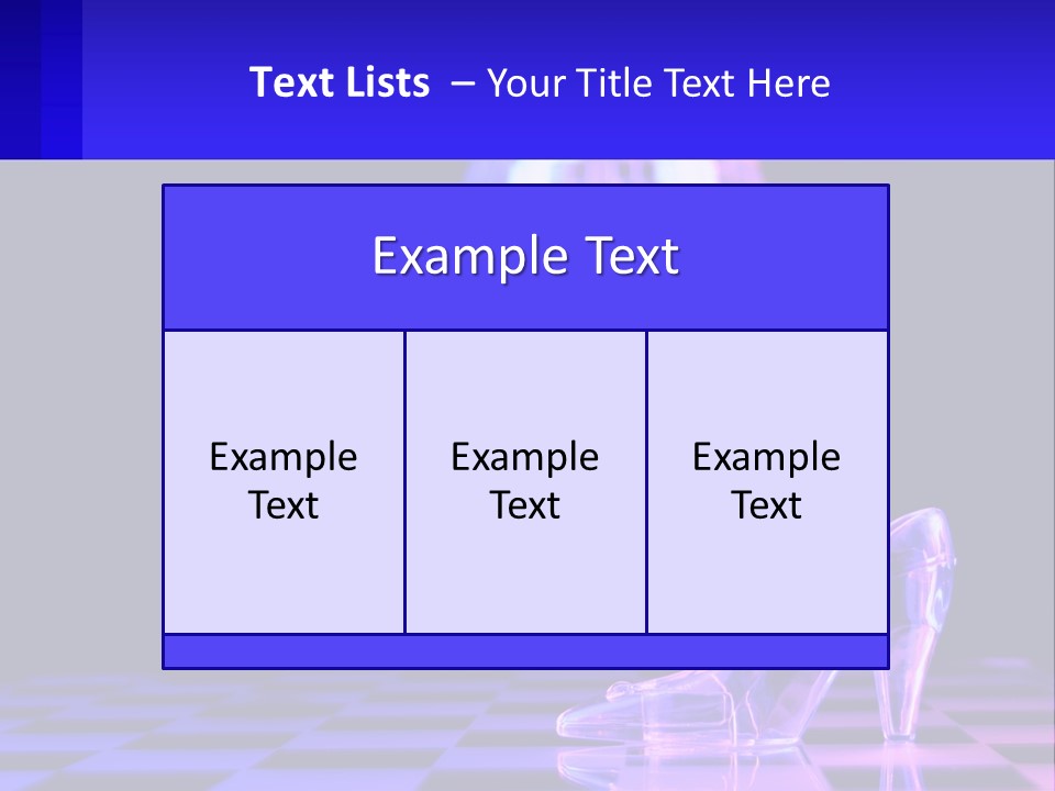 Slipper Cinderella Party PowerPoint Template