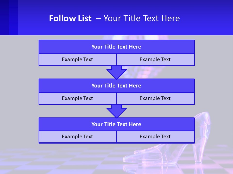 Slipper Cinderella Party PowerPoint Template