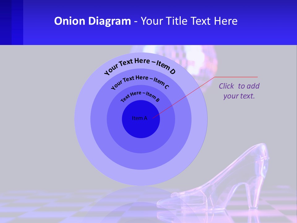 Slipper Cinderella Party PowerPoint Template