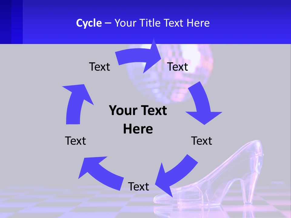 Slipper Cinderella Party PowerPoint Template