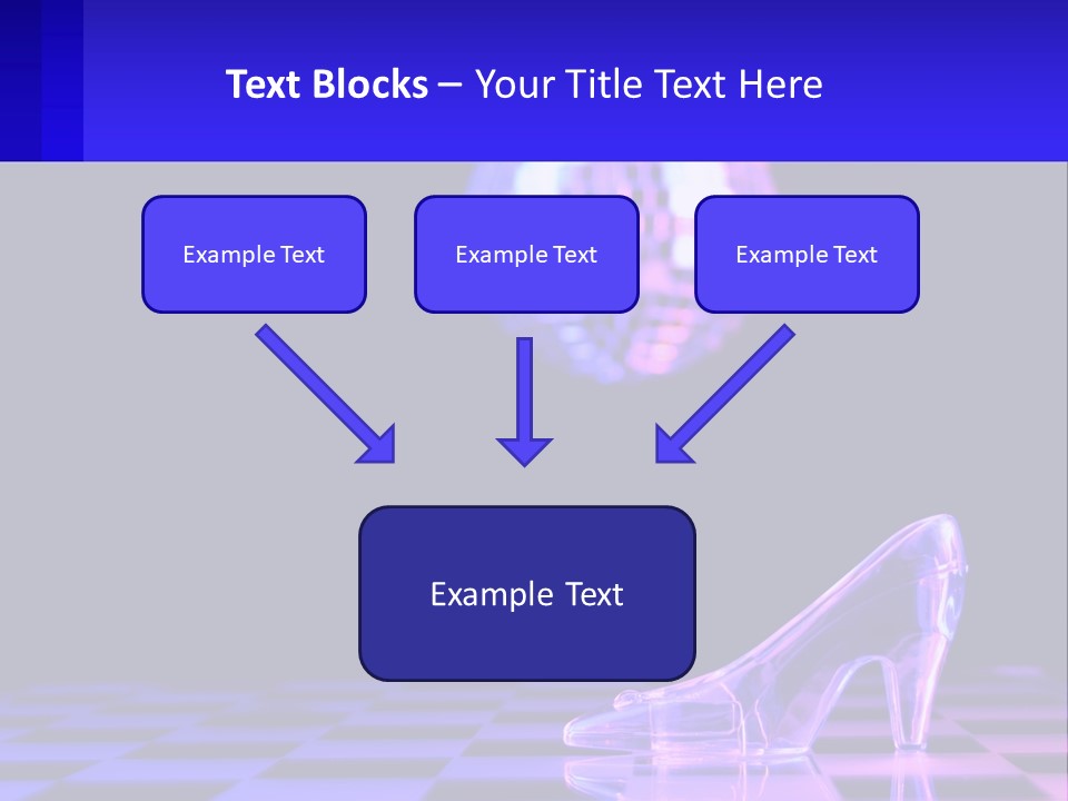 Slipper Cinderella Party PowerPoint Template
