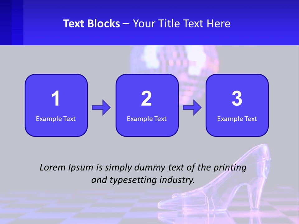 Slipper Cinderella Party PowerPoint Template