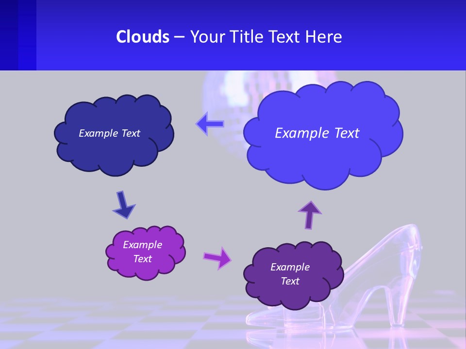 Slipper Cinderella Party PowerPoint Template