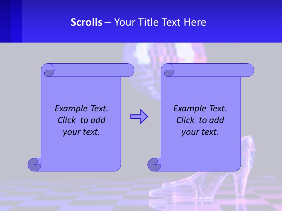 Slipper Cinderella Party PowerPoint Template