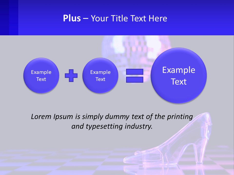 Slipper Cinderella Party PowerPoint Template