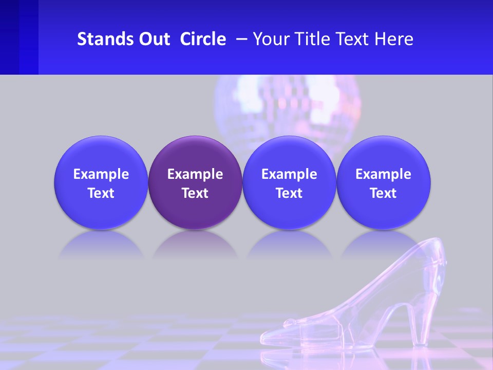 Slipper Cinderella Party PowerPoint Template