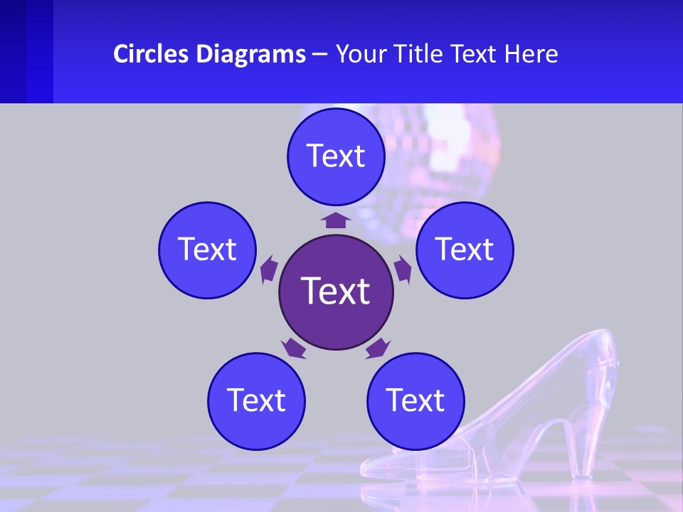 Slipper Cinderella Party PowerPoint Template