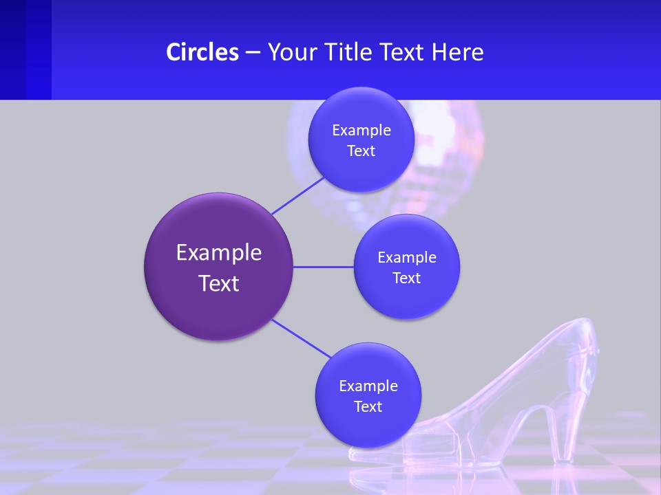 Slipper Cinderella Party PowerPoint Template