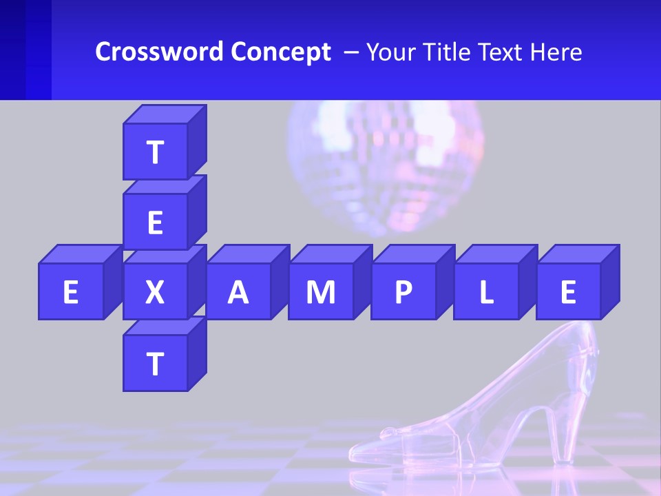 Slipper Cinderella Party PowerPoint Template