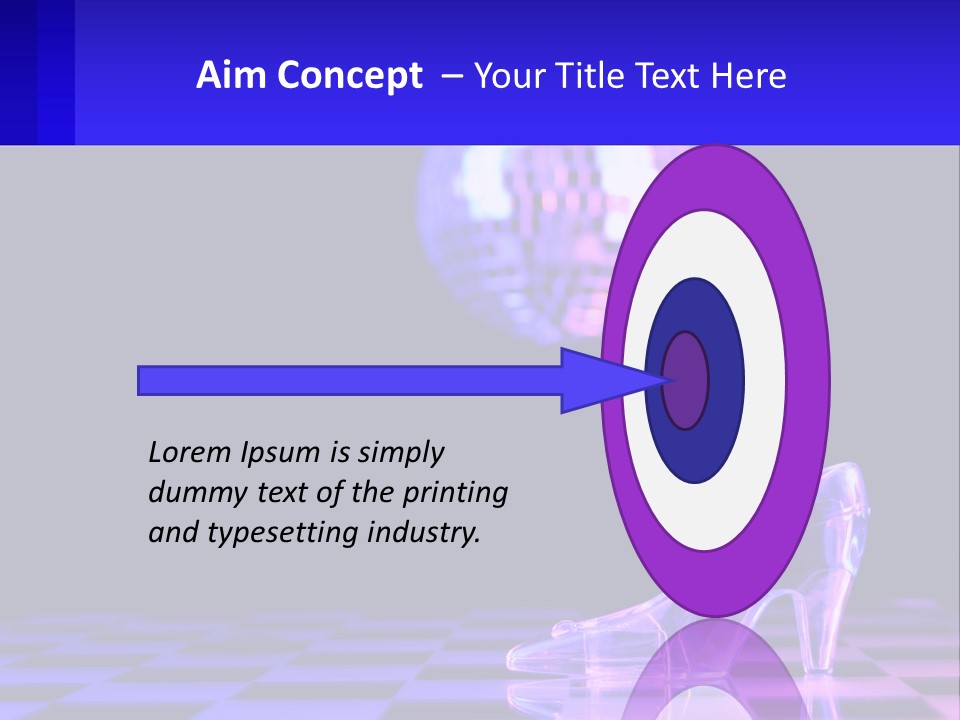 Slipper Cinderella Party PowerPoint Template