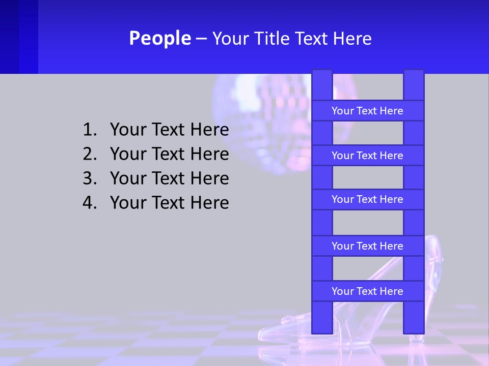 Slipper Cinderella Party PowerPoint Template