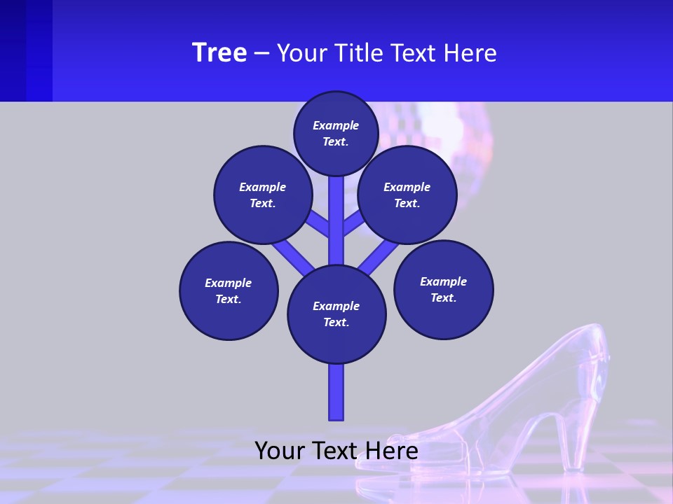 Slipper Cinderella Party PowerPoint Template