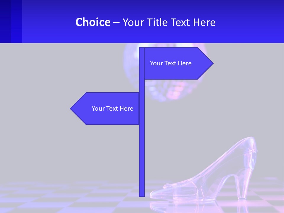 Slipper Cinderella Party PowerPoint Template