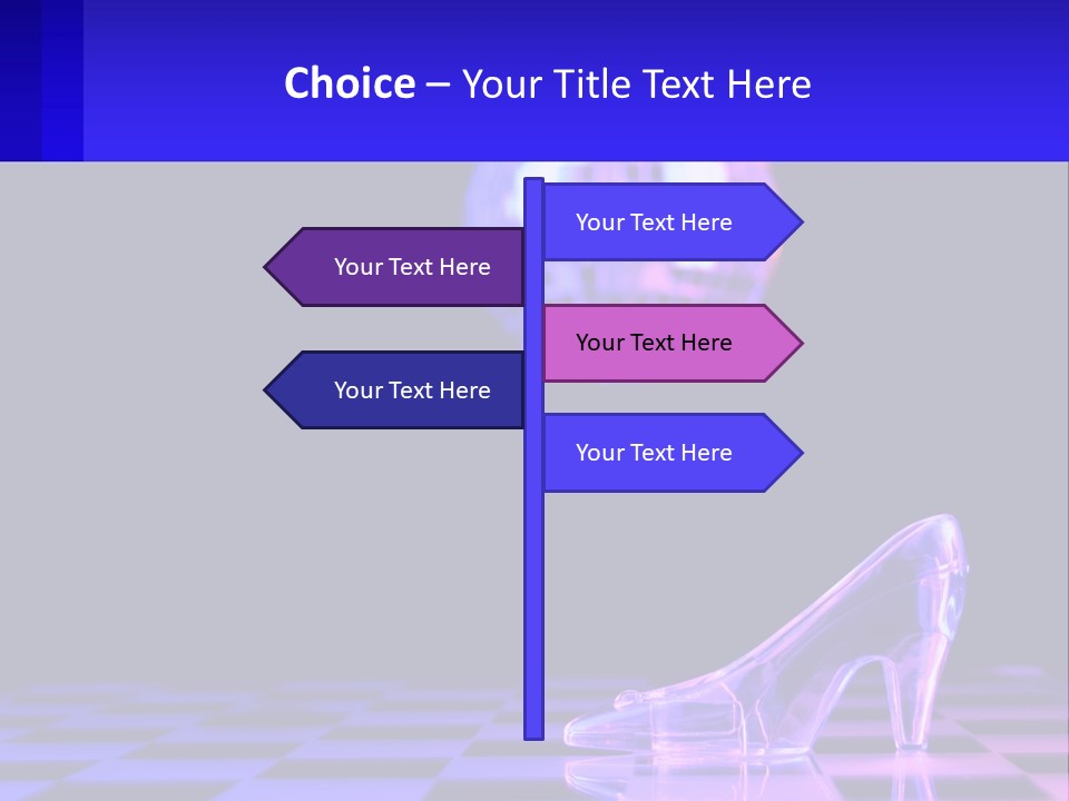 Slipper Cinderella Party PowerPoint Template