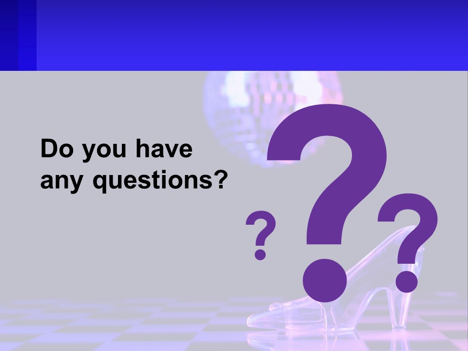 Slipper Cinderella Party PowerPoint Template