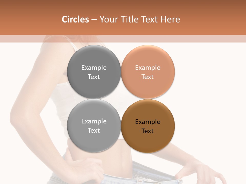 A Woman In A White Top Is Standing With Her Hands On Her Hips PowerPoint Template