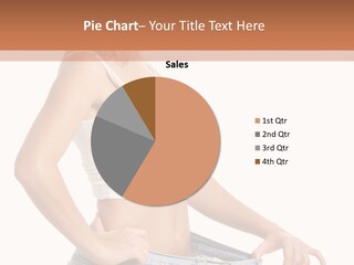 A Woman In A White Top Is Standing With Her Hands On Her Hips PowerPoint Template