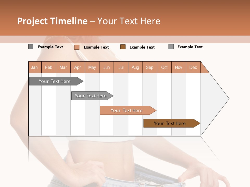 A Woman In A White Top Is Standing With Her Hands On Her Hips PowerPoint Template