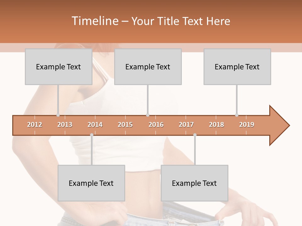 A Woman In A White Top Is Standing With Her Hands On Her Hips PowerPoint Template