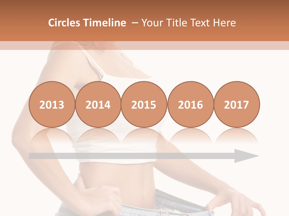 A Woman In A White Top Is Standing With Her Hands On Her Hips PowerPoint Template