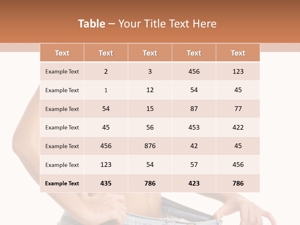 A Woman In A White Top Is Standing With Her Hands On Her Hips PowerPoint Template