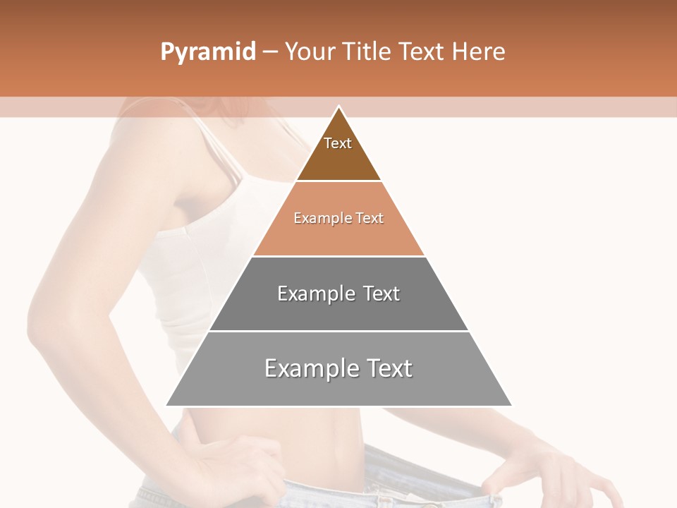 A Woman In A White Top Is Standing With Her Hands On Her Hips PowerPoint Template