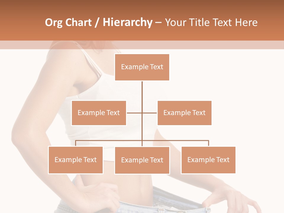 A Woman In A White Top Is Standing With Her Hands On Her Hips PowerPoint Template