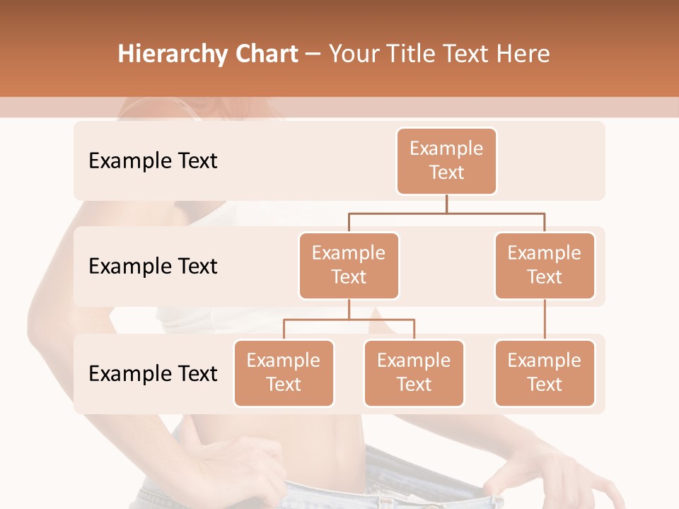 A Woman In A White Top Is Standing With Her Hands On Her Hips PowerPoint Template
