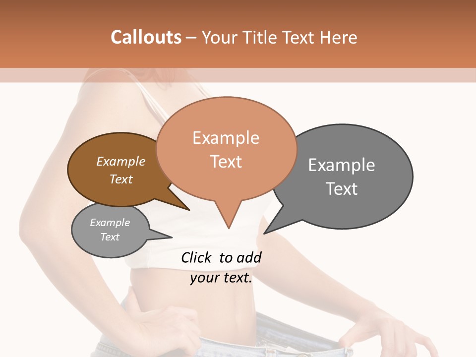 A Woman In A White Top Is Standing With Her Hands On Her Hips PowerPoint Template