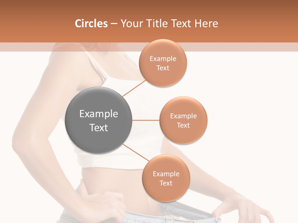 A Woman In A White Top Is Standing With Her Hands On Her Hips PowerPoint Template