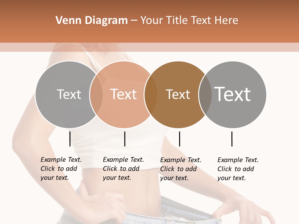A Woman In A White Top Is Standing With Her Hands On Her Hips PowerPoint Template