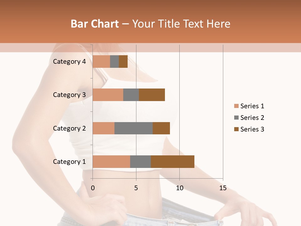 A Woman In A White Top Is Standing With Her Hands On Her Hips PowerPoint Template