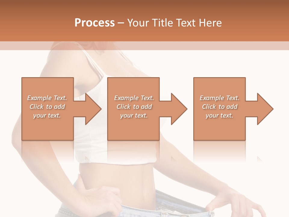 A Woman In A White Top Is Standing With Her Hands On Her Hips PowerPoint Template