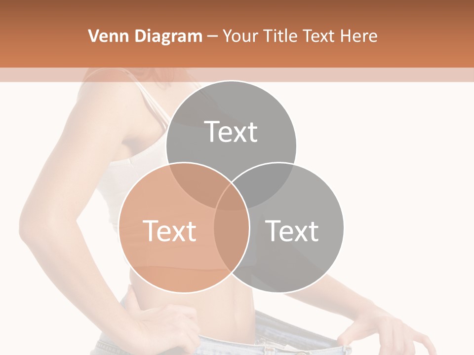 A Woman In A White Top Is Standing With Her Hands On Her Hips PowerPoint Template