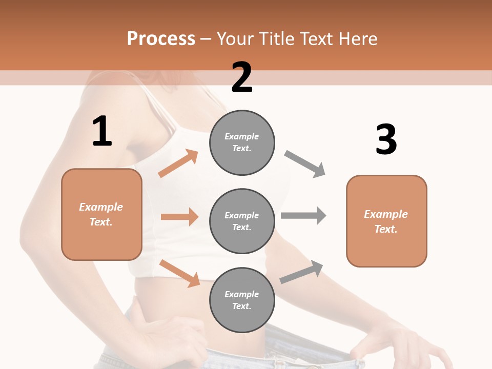 A Woman In A White Top Is Standing With Her Hands On Her Hips PowerPoint Template