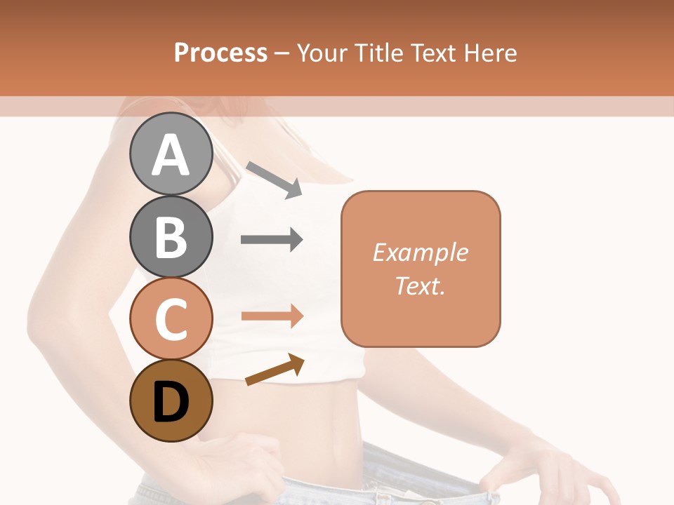 A Woman In A White Top Is Standing With Her Hands On Her Hips PowerPoint Template