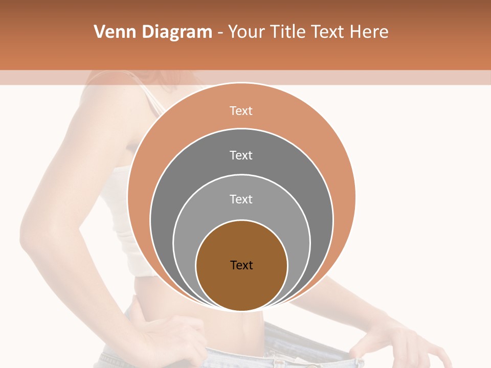 A Woman In A White Top Is Standing With Her Hands On Her Hips PowerPoint Template