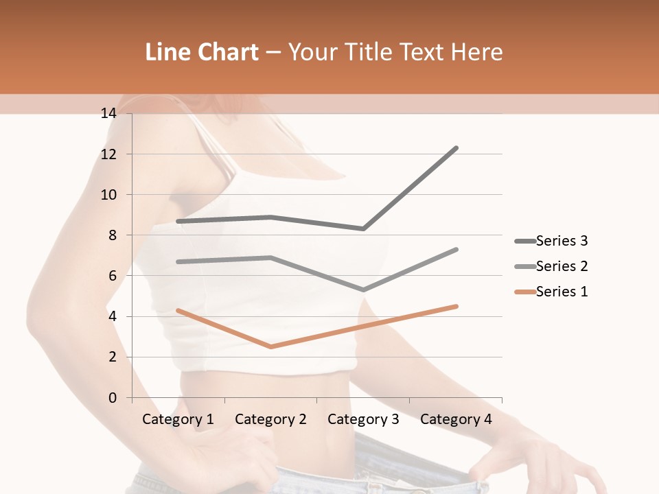 A Woman In A White Top Is Standing With Her Hands On Her Hips PowerPoint Template