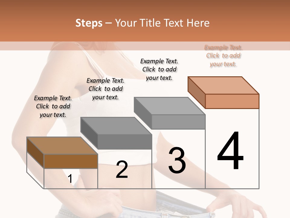 A Woman In A White Top Is Standing With Her Hands On Her Hips PowerPoint Template