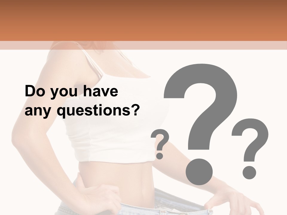 A Woman In A White Top Is Standing With Her Hands On Her Hips PowerPoint Template