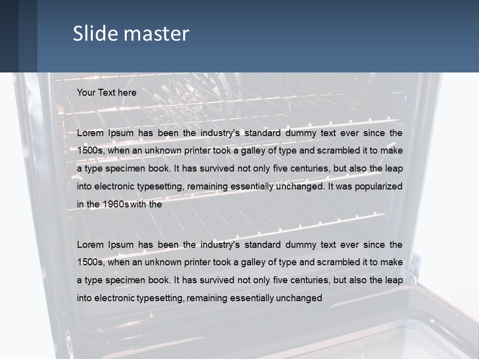 Wall Kitchen Cook PowerPoint Template