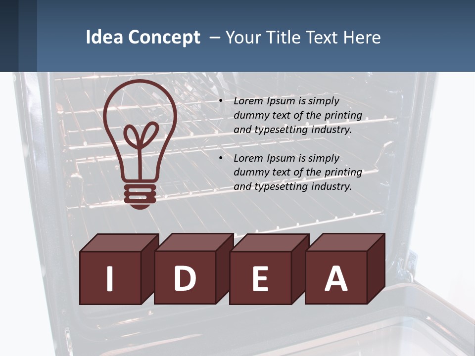 Wall Kitchen Cook PowerPoint Template