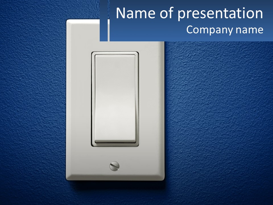 Monitor Electricity Business PowerPoint Template