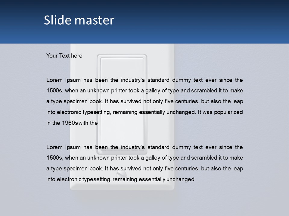 Monitor Electricity Business PowerPoint Template